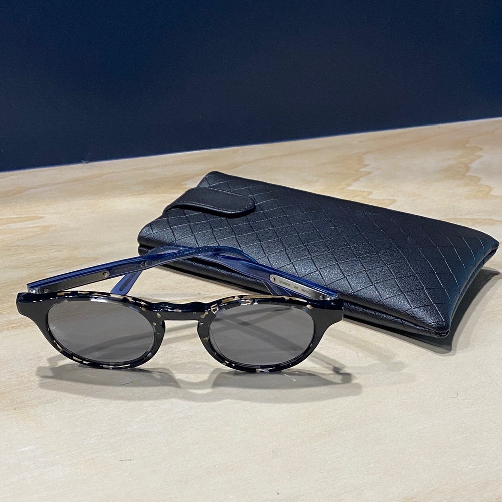 Bottega Veneta Black and Blue Sunglasses